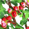 INBLOOM Изгородь с розами 0.43х2м, дерево, пластик