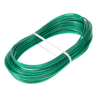 Трос металлополимерный зеленый ПР-3.0, толщина 3.0 мм, моток 20 метров Сибртех