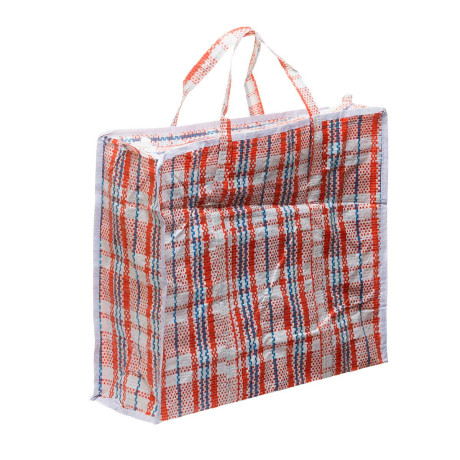 Сумка хозяйственная в клетку 39*34*14см NA2519 (100)