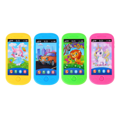 ИГРОЛЕНД Смартфон музыкальный, 2xААА, ABS, 6х12,6х1,5см, 4 дизайна