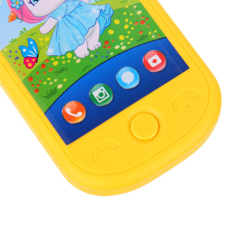 ИГРОЛЕНД Смартфон музыкальный, 2xААА, ABS, 6х12,6х1,5см, 4 дизайна