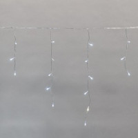 Гирлянда-бахрома ул. Айсикл 112LED 3,6W, белый, 5x0,6м, мерц, прозр шнур, IP44 NEON-NIGHT 255-525