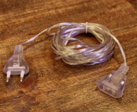 Удлинитель д/подключения гирлянд  5м., прозр.провод 100W UCX-Y25/100W-500 CLEAR Uniel