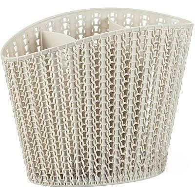 Сушилка для стол.приборов ВЯЗАНИЕ бел.ротанг М1166 х24