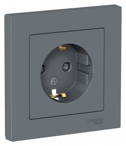 Systeme Electric AtlasDesign роз. СУ 1 мест. грифель (пл.осн., земля, штор.) ATN000744 (10!)