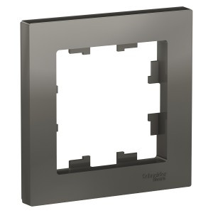 Systeme Electric AtlasDesign рамка СУ 1 мест. сталь ATN000901 (10!)