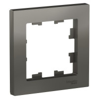 Systeme Electric AtlasDesign рамка СУ 1 мест. сталь ATN000901 (10!)