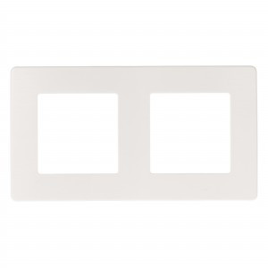 ЭРА 12 рамка СУ 2 мест. САТИН, бел. 12-5102-01 8243