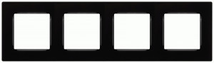 ЭРА 12 рамка СУ 4 мест. Классик, черный 12-5204-06