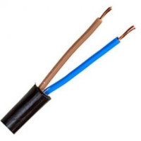 Провод ПВС 2х0,75 (ГОСТ) (РЭК-PRYSMIAN г, Рыбинск) соединит,, черный медный высок, гибк, дв, из, ПВХ