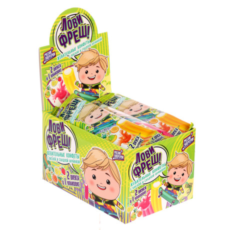 BY Русские Супергерои Жевательные конфеты кислые 16 гр.