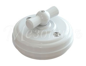 МЕЗОНИНЪ выкл. СУ повор. на 4 полож. без рамки, 10А, 250В, IP20, белый фарфор GE70401-01k