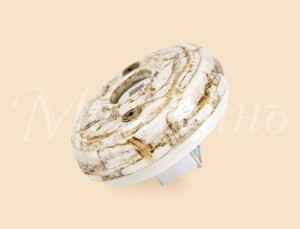 МЕЗОНИНЪ роз. СУ 1 мест. комп. RJ45 без рамки (D70x25), мрамор фарфор GE70341-19k