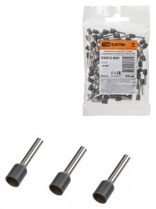 TDM Наконечник-гильза Е2512 2,5мм2 с изолированным фланцем (цена за уп 100шт) SQ0512-0021