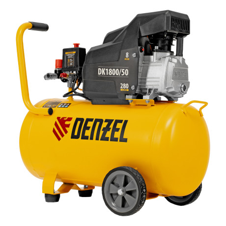 Компрессор воздушный DK1800/50, Х-PRO 1.8 кВт, 280л/мин, 50л Denzel