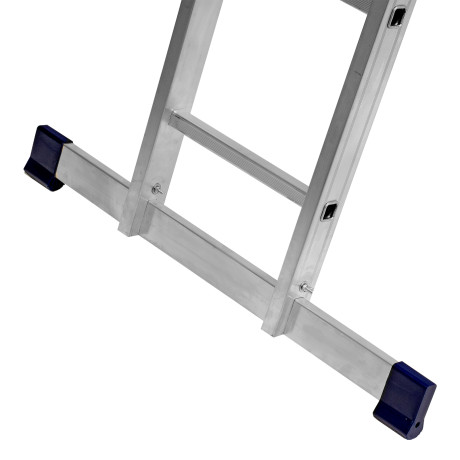 Лестница шарнирная алюминиевая, 2 х 4 + 2 х 5, Сибртех