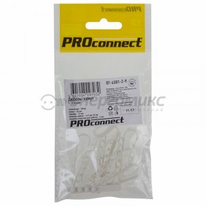 PROconnect дюбель-хомут  5-10 белый (10 шт.)   PROCONNECT,07-4501-2-9
