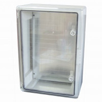 AY-KA (АЙКА) щит (корпус) пласт. монт. панель ЩМП-П 250х350х150 прозр. дв. IP65 (Турция)AYKT253515