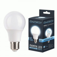 Energy лампа св/д ЛОН А60 E27 15W(1250lm) 6500К 6К 59x119 матов (10!) 109312