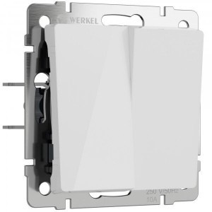 Werkel мех. выкл. СУ 2 кл. 10A (белый акрил) W1120041 a064002