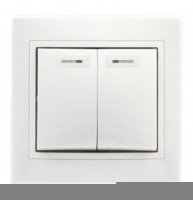 Smartbuy Венера выкл. СУ 2 кл. инд 10А белый  (SBE-01w-10-SW2-1)