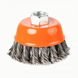 PATRIOT Щетка EDGE byчашеобразная 100ммХМ14 витая проволока, 813010007