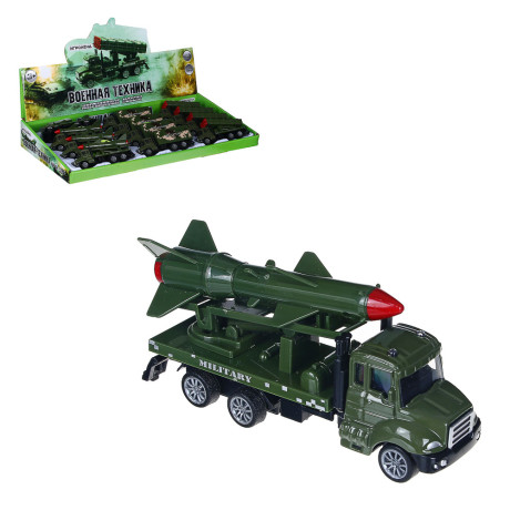 ИГРОЛЕНД Машина в виде военной техники, инерция, ABS, металл, 11,2x4,3x5,3см, 3 дизайна