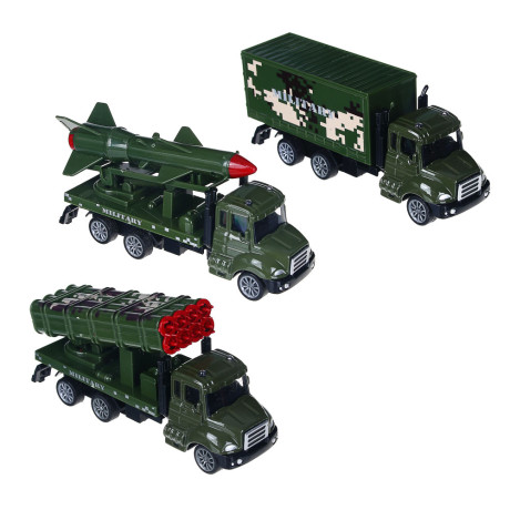 ИГРОЛЕНД Машина в виде военной техники, инерция, ABS, металл, 11,2x4,3x5,3см, 3 дизайна