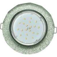 Ecola GX53 H4 5313 св-к Стекло Круг с вогнутыми гранями хром-серебряный блеск 38x126 FS53RCECH (10!)