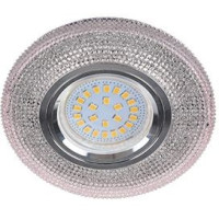 Ecola LD7069 MR16 GU5.3 св-к Круг &quot;Модерн&quot; подсветка 4K Светло-розов/Хром 25x95 FP16CMEFB (10!)