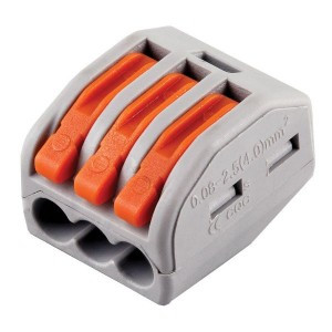 STEKKER клемма СМК с рычагом LD222-413, 3х2,5(4)мм2 32A (уп.50шт цена за шт) 32397