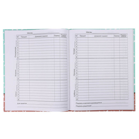 ЕЖИК Дневник школьный, твердая обложка 7БЦ, выборочный УФ лак, 48 листов