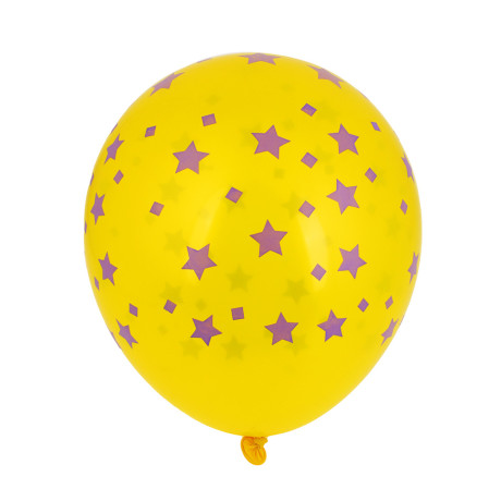 Капитан Весельчак Набор воздушных шаров 6 шт. 12", с цветным рисунком