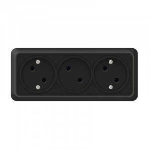 UNIVersal Олимп роз. ОУ 3 мест. черный (пласт.осн.) 2217