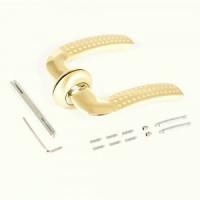 АЛЛЮР АРТ "ФОСТЕР" SB/PB (1676) круглое основание мат.золото/золото Комплект ручек (20)