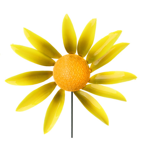 INBLOOM Фигурка на стержне Ромашка 19х2,5х71см, металл, пластик