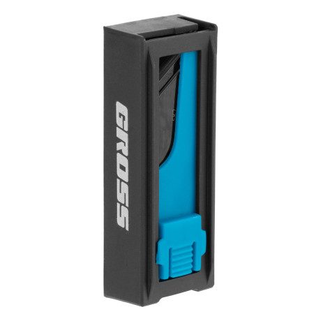 Лезвия, 19 мм, SK2 Black, трапециевидные, выдвижной пластиковый пенал, 10 шт. Gross