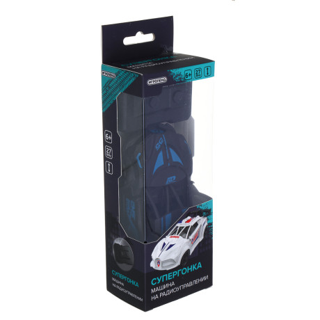 ИГРОЛЕНД Машина "Супергонка" на радиоуправлении, 2-канальный пульт, PP, 4хАА, 7,3x4x18,3 см, 4 диз