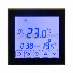 REXANT термостат (терморег.) электр. сенс. СУ 16A програм.,2датч. t: вынос.3м/встр. ЧЕРНЫЙ 51-0574