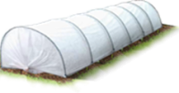 Парник "Конструктор" 4м (ПВХ дуги Ф16мм 5шт., 2,5м, укрывной материал 42г/м2, 3-х шовный)