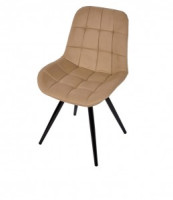 Стул обеденный Polini Home Verona SM (ДхГхВ) 53х58х89 см, бежевый-черный (кратно2!!!) (мест 1)