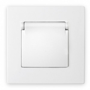 Bylectrica Мастер роз. СУ 1 мест. белый (земля, корп. ABS) РС16-0004