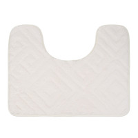 VETTA Коврик для туалета, вельвет, губка 0,8 см, полиэстер, 50х40 см, плитка, молочный