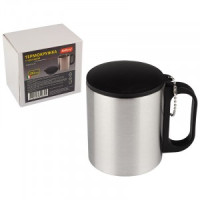 Термокружка CAMPEGGIO 180мл с крышкой на цепочке, нерж сталь 106720 Mallony