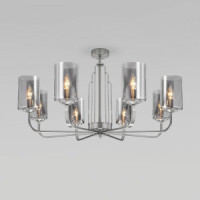 Eurosvet люстра 8x60W E14 800х800х450 мет серый/сатин-никель Defi 60138/8 Умный дом a060904