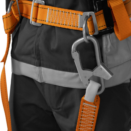 Удерживающая привязь УП IIД, с наплечными лямками, А-строп из синтетической ленты Сибртех