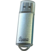 Флэш-диск (флэшка) USB  4Gb SmartBuy V-Cut Silver (SB4GBVC-S)