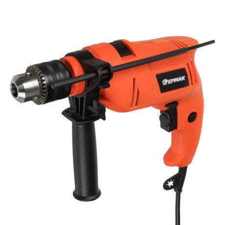 ЕРМАК Дрель ударная электр ДУ-650, 500Вт, 13мм, 0- 2900 об/мин, рег. скорости, реверс.