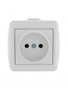 Lezard Ната роз. ОУ 1 мест. 16А бел. (керамика, корпус PC) 710-0200-121