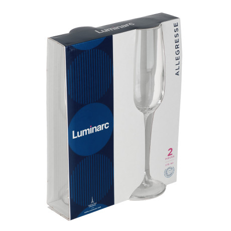 LUMINARC Аллегресс Набор бокалов для шампанского 2шт 175мл, стекло